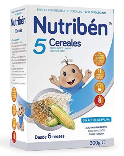 Nutriben Pure 5 Cereales 300g (+6) 5 Drithëra